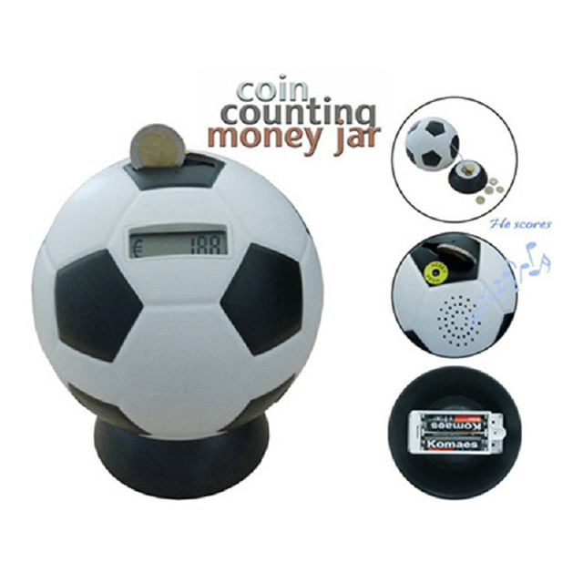 Football Shaped Digital ABS Money Bank with Coin Counter Electronic Coin Counting Piggy bank (HR-322)