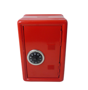 Metal Saving Money Box Coin Money Bank with Lock,Kid's Coin Bank Locker Safe with Single Digit Combination Lock and Key