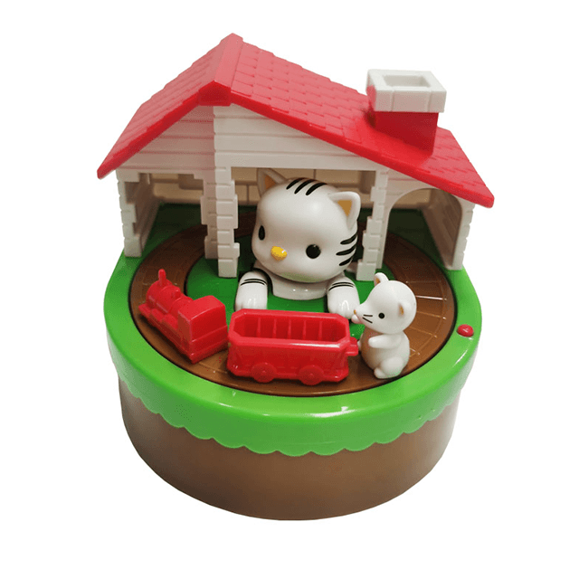 Cat & Mouse Money Piggy Coin Bank for Kids, Automatic Stealing Money Box with Funny Sound